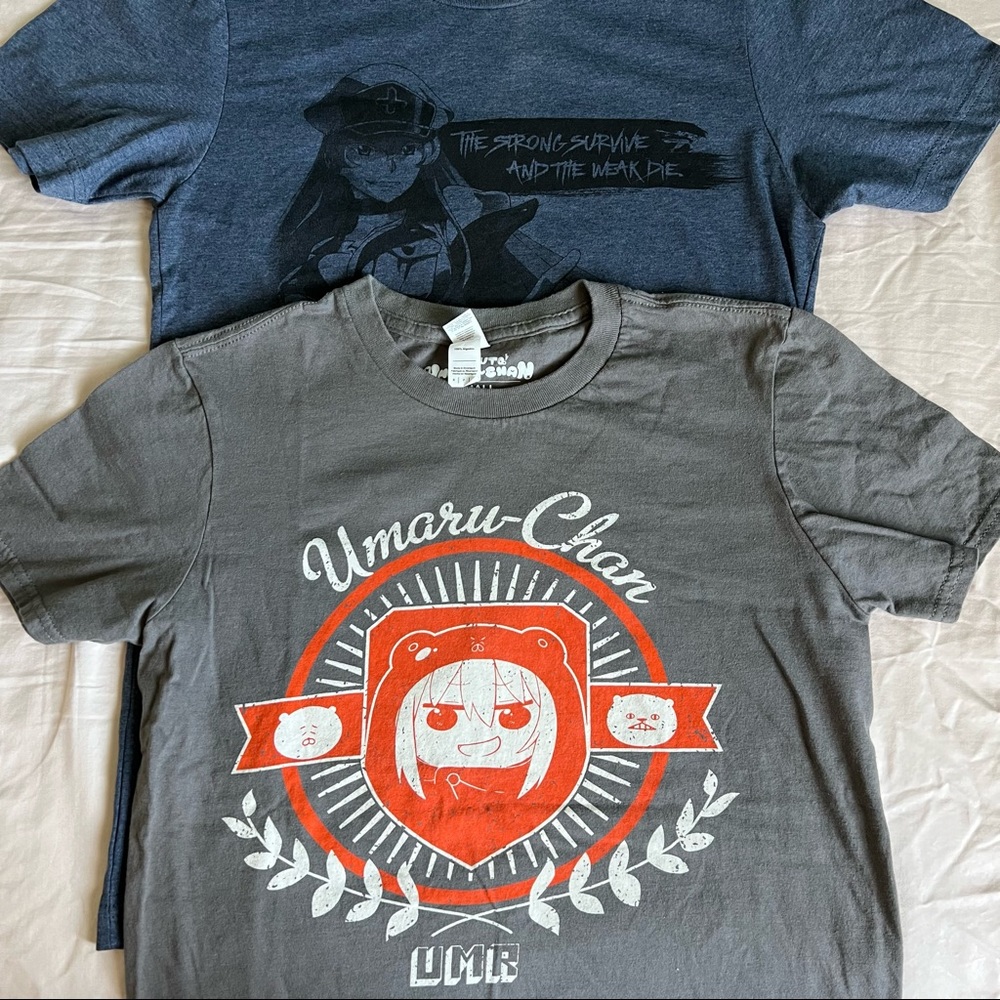 Two anime shirts - Umaru-chan and Akame Ga Kill!